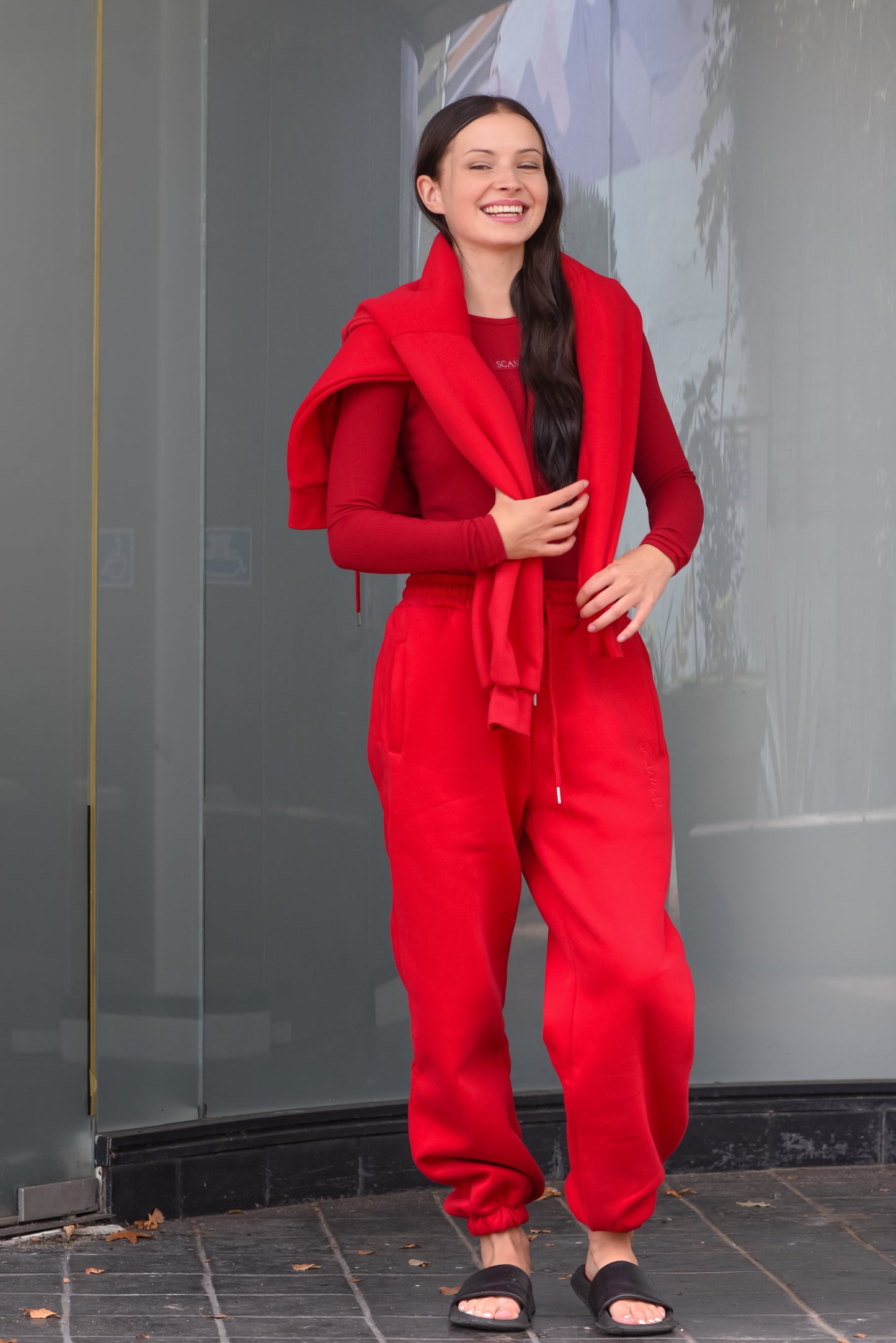 Red Tracksuit Pants