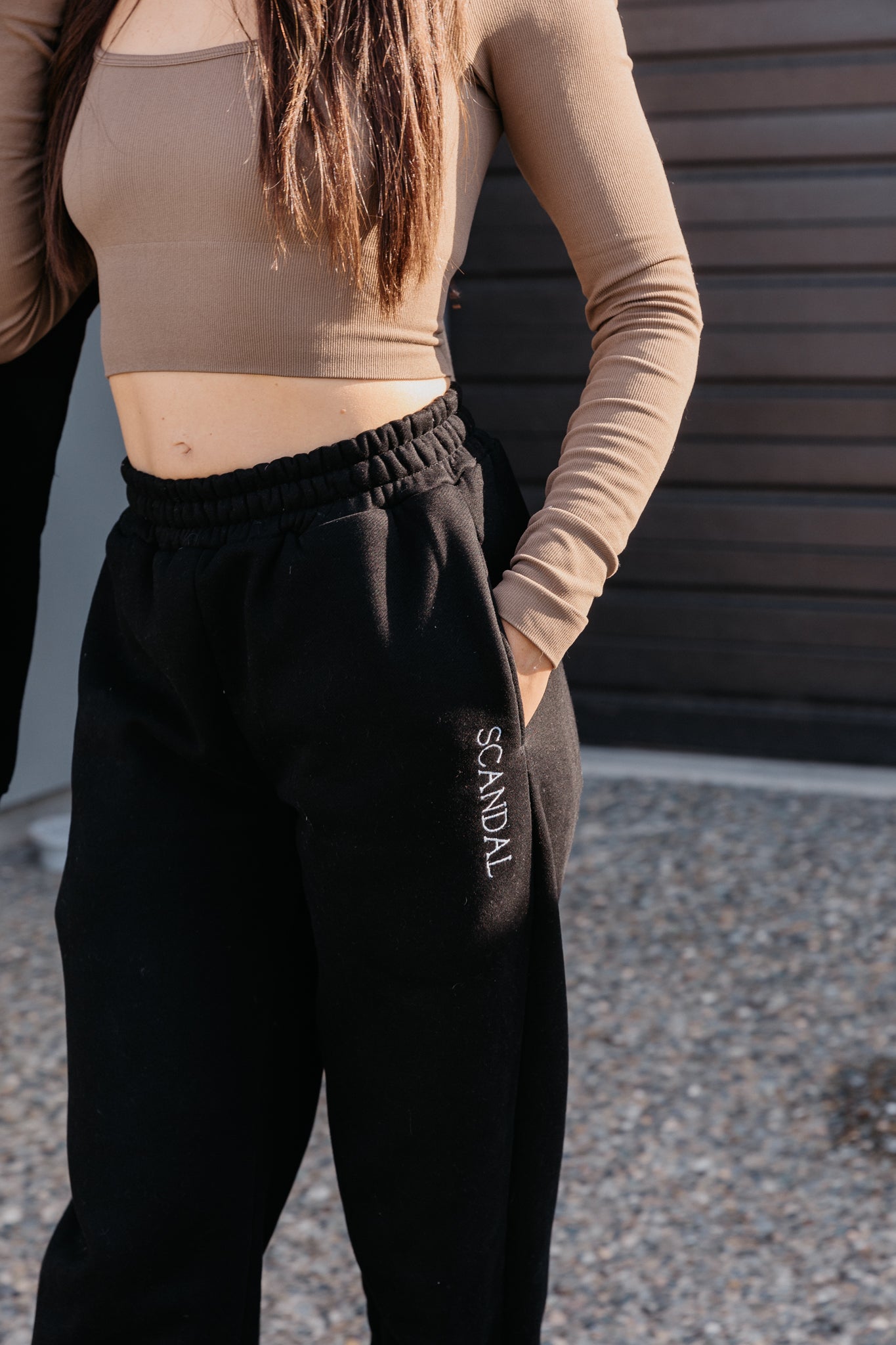 Midnight Black Tracksuit Pants