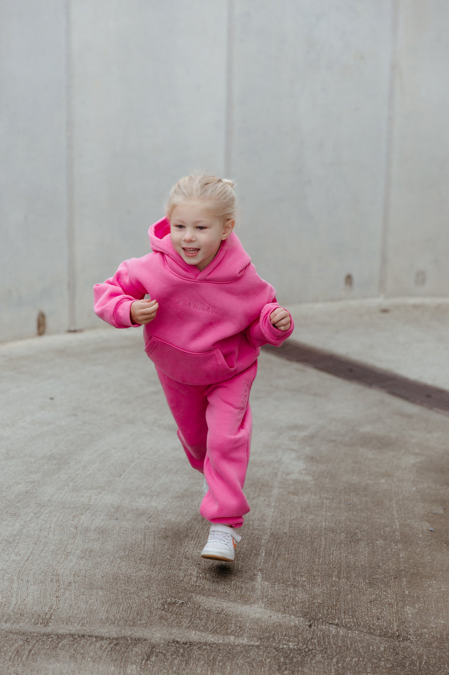 Fuchsia Pink Hoodie Kids Set