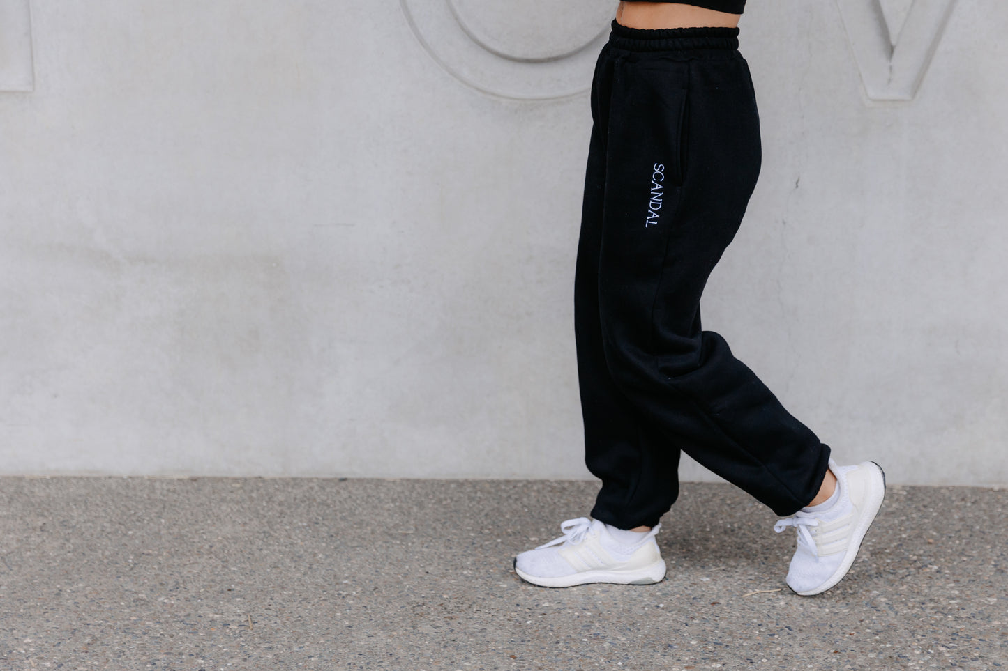 Midnight Black Tracksuit Pants